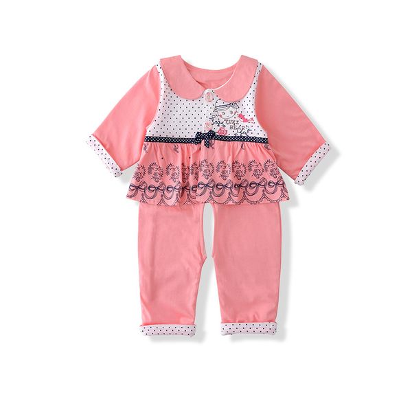 

baby outdoor clothes spring and autumn home clothes long-sleeved men and women childrens pajamas cotton baby autumn one-piece romper romper, Blue