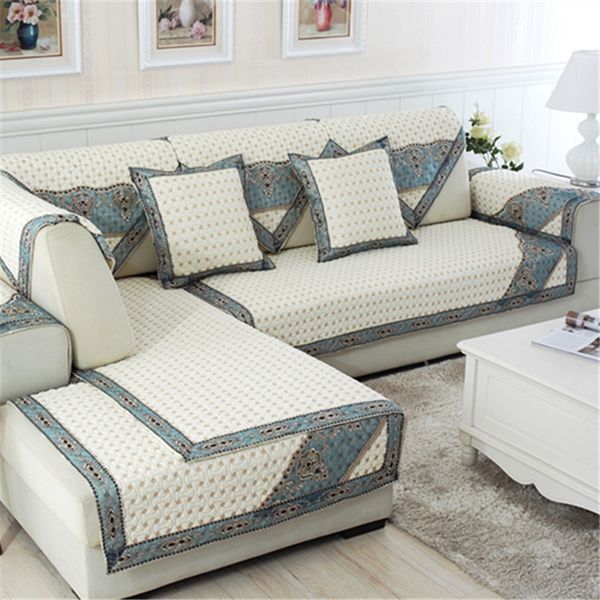 

double-sided embroidered sofa cover slipcover cotton washing anti-skid four seasons general sofa back towel armrest towel