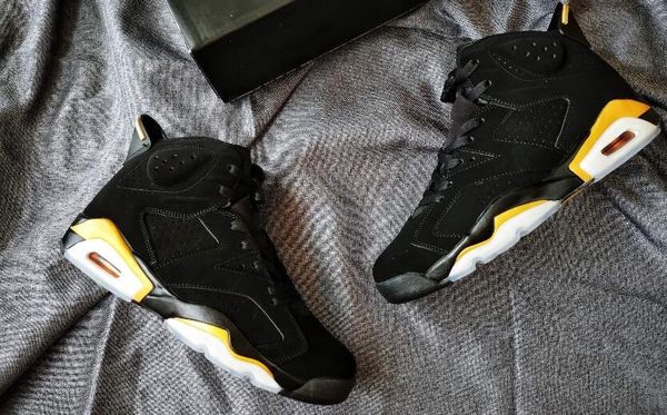 

2019 new arrive 6s black yellow outdoor shoes men sneakers size us8-us13 ing