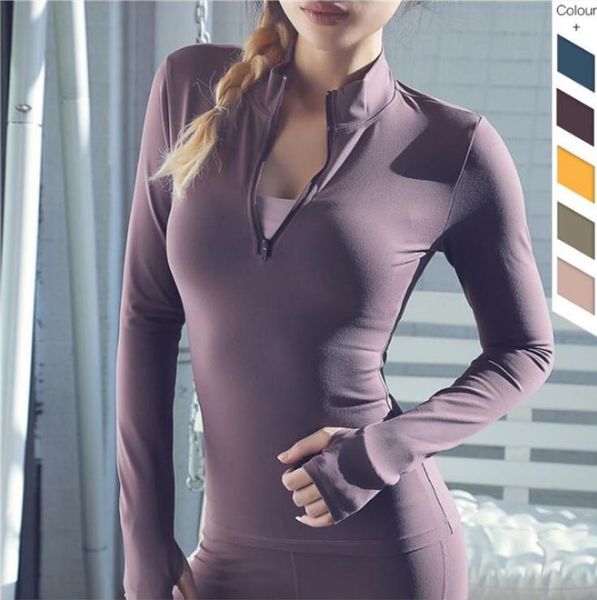 

women running t-shirts autumn long sleeve sports t shirt fitness gym running shirt quick dry yoga sports shirts gym clothes, Black;red