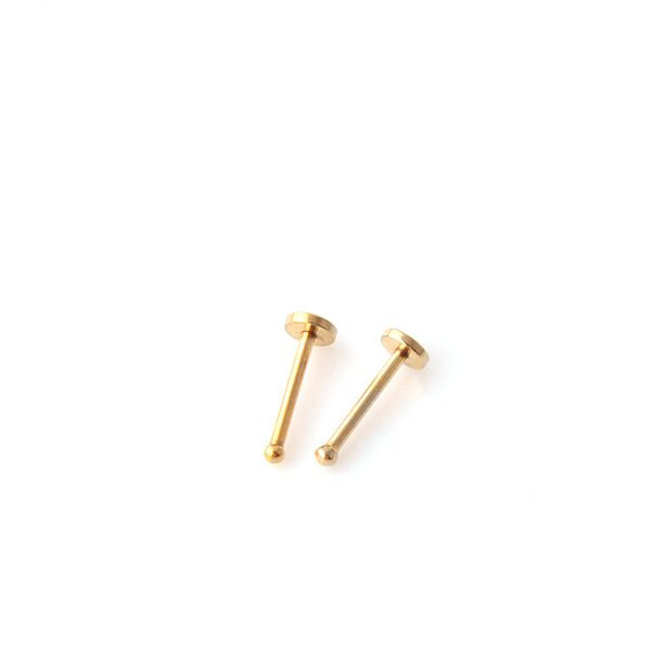 

fashion stainless steel small ear studs jewelry for men women, Golden;silver