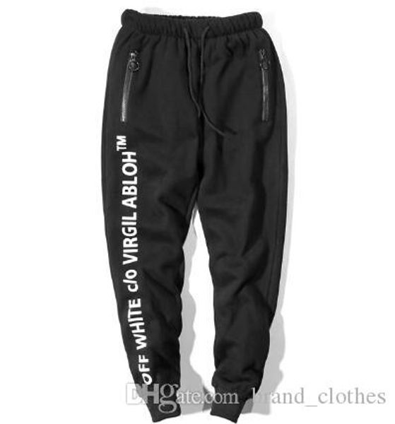 

2018 men's winter warm pants skateboards sport pants hip hop fashion men's pants, Black