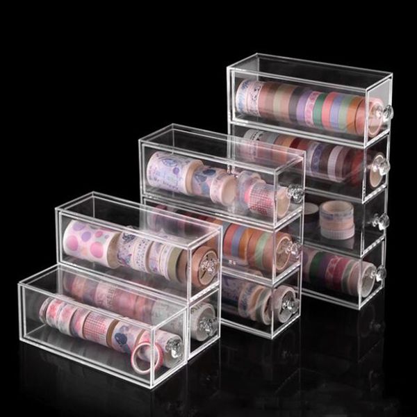 2019 Acrylic Clear Jewelry Storage Organizer Drawer Cosmetics