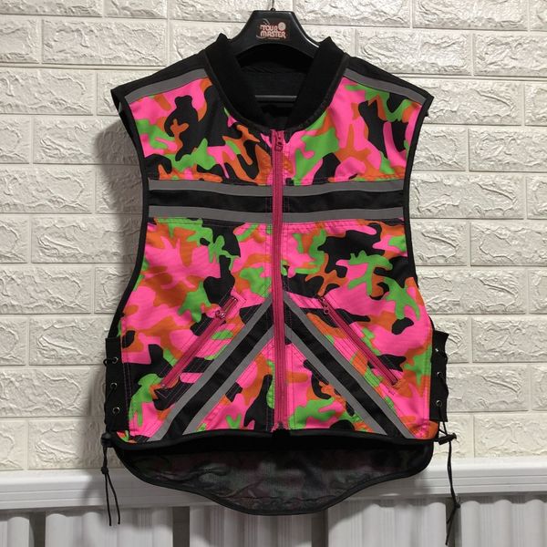 

motorcycle night reflective vest, safety vest, ladies' hi-vis reflective riding vest