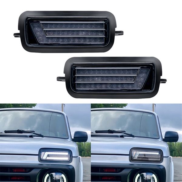 

car led daytime running light for lada niva 4x4 1995 1996 1997 1998 2001 2000 2002 led drl lights with amber turn signal lamp