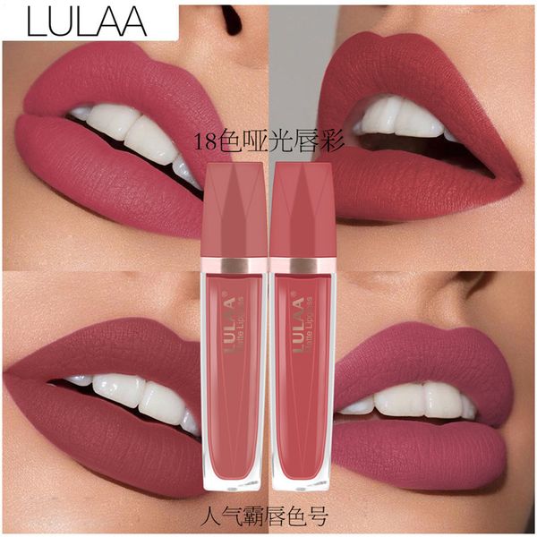 

lulaa матовый блеск для губ sexy lip gloss matte long lasting водонепроницаемый блеск для губ косметика красота макияж увлажняющий антиприга