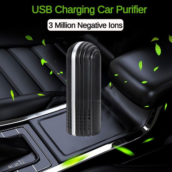 

augienb mini car air purifier portable negative ions air cleaner usb ionizer freshener mist maker formaldehyde pm2.5 remove