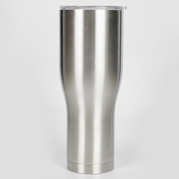 40oz geschwungene Trinkgläser in Taillenform, Wasserbecher, Reisebecher, Kaffee-Bierbecher, Edelstahl-Wasserflasche mit Deckel, individuelles Design