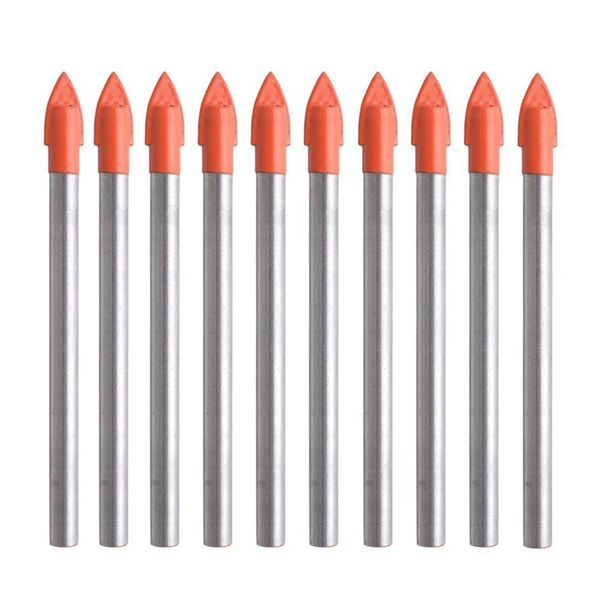 

10 pieces 6mm glass and tile drill bits set carbide drilling tool