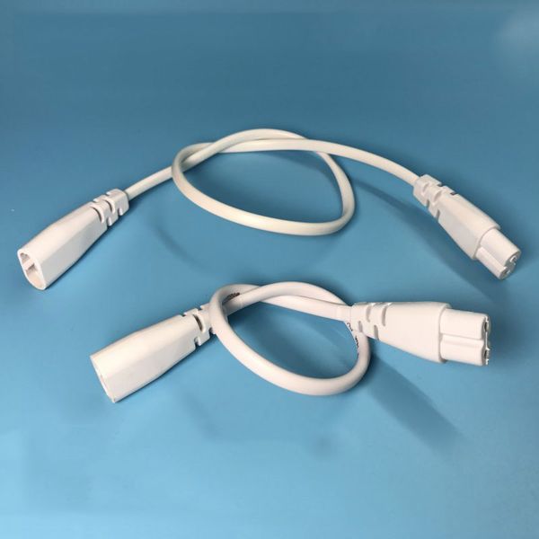 

Male Female Plug Power Cable Bilateral Slot Two Holes Connecting Cable for T5 LED Integrated Bracket Light