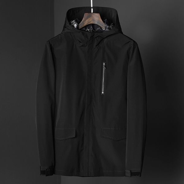 

мужская дизайнерская повседневная легкая сезонная студенческая куртка большого размера, Black;brown