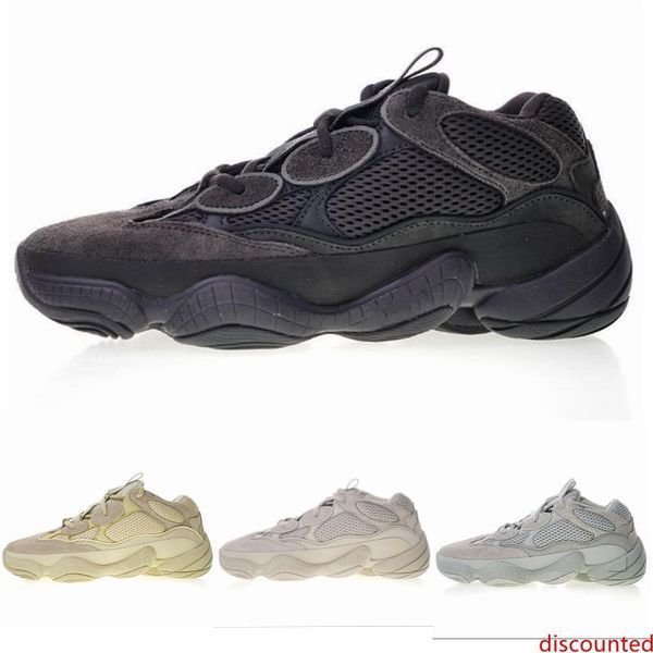 

2019 new 500 blush desert rat super moon yellow running shoes 500 salt utility black sneaker sports shoes with