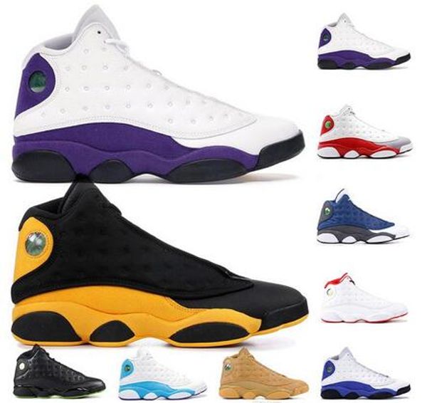 

13 bred чикаго flint атмосферы серых мужчин женщина ботинки баскетбола 13s он доигрался мело dmp hyper royal кроссовки