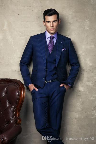 

popular two buttons groomsmen peak lapel groom tuxedos men suits wedding/prom man blazer ( jacket+pants+vest+tie) 374, Black;gray