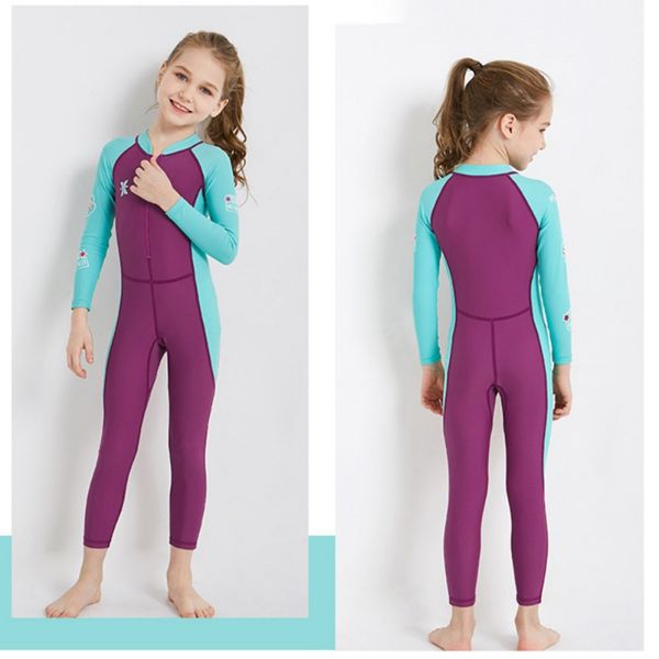 

children's diving suit 2.5mm neoprene diving suit boy warm one-piece long-sleeved uv protection swimsuit