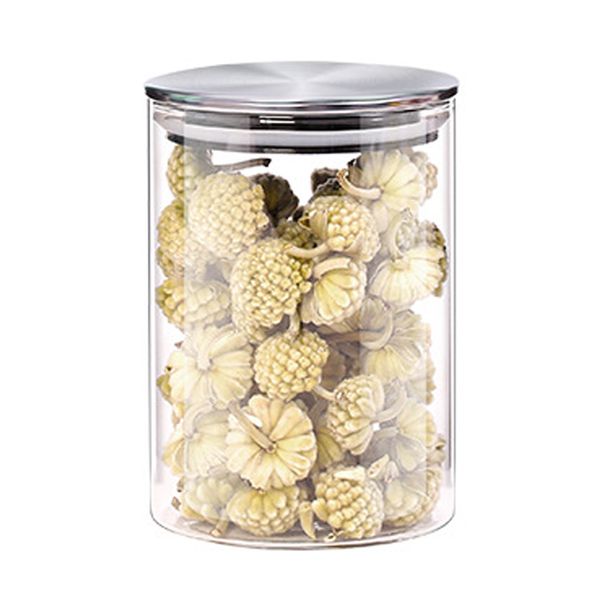 

storage glass jar no lead kitchen storage bottles sealed with cover large capacity candy glass jars box 500ml