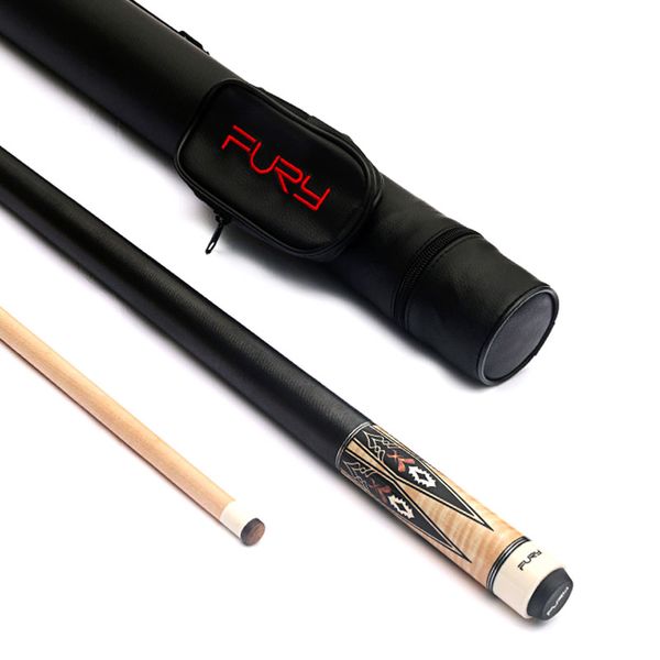 

2019 new fury pool cue stick 11.75mm 12.75mm tip with pool cue case ,protector,chalks,glove,tip,cloth