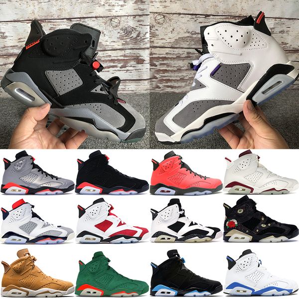 

6 6s jumpman reflect silver basketball shoes men black infrared psg flight nostalgia unc black cat sport blue cny mens sneakers trainers