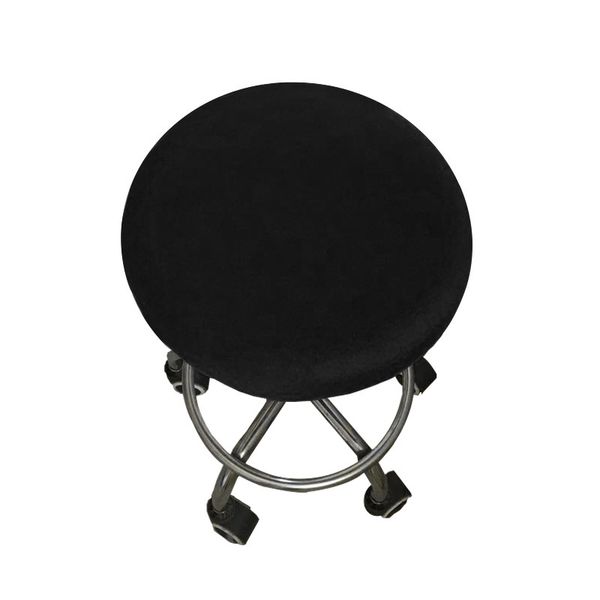 

elastic chair cover furniture kitchen replacement slipcover protector round polyester fiber seat cushion bar home