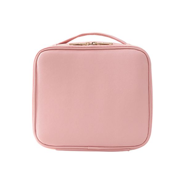 

women geometric waterproof makeup bag female lattices washing toiletry kits cosmetic handbags travel trunk zipper
