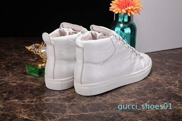

high wrinkled leather mixed colors fashion red black white designer shoes wholesale arena shoes man casual sneaker g01