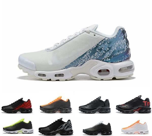 

2019 горячий воздух Mercurial Plus Tn Ultra SE Тройной Черный Белый Синий Кроссовки открытый TN