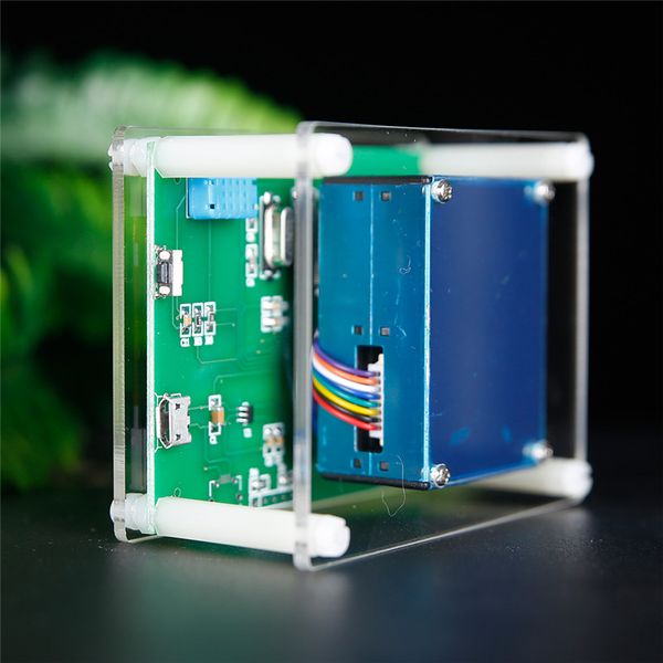 

indoor car inernal durable 2.8" lcd carbon dioxide co2 pm1.0 pm2.5 pm10 tester test temperature humidity#291102