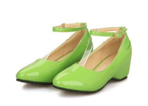 

2019 women's shoes in spring and autumn with new style slope heel round head @208, Black