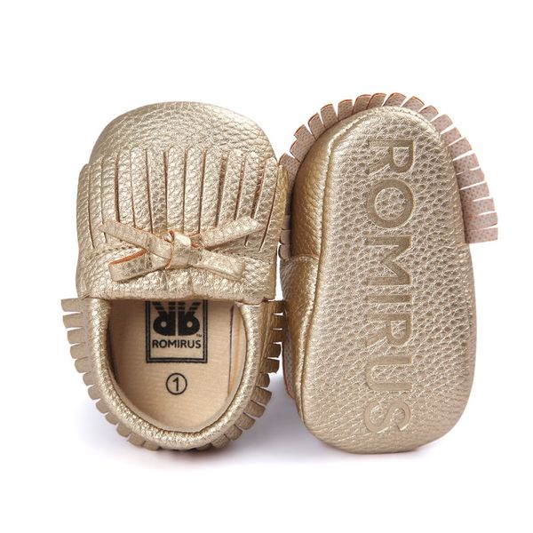 

baby moccasins fringe leather toddler girls shoes solid casual newborn infant crib footwear romirus first walker