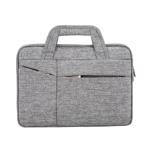 

16in men simple briefcase oxford cloth waterproof wear-resistant lapbag new