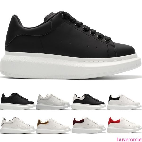

2019 designer casual shoes boy girl men women white black gold red leather shoe fashion classical platform trainer sneakers size 36-44