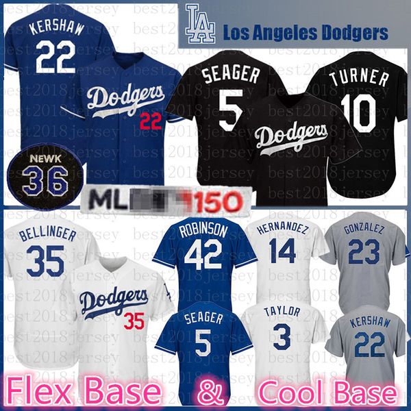 

35 cody bellinger 22 clayton kershaw baseball jersey 10 corey seager justin turner chris taylor enrique hernandez pederson robinson gonzalez, Blue;black
