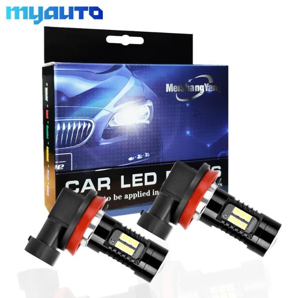 

2pcs h8 h11 led bulb hb4 led hb3 9006 9005 fog lights 1200lm 6000k 12v 24v white running car lamp auto light bulbs