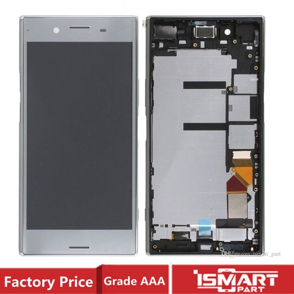 

oem for sony xperia xz premium xzp lcd touch screen digitizer with frame complete replacement parts with adhesive