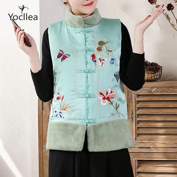 

autumn and winter large size wool collar sleeveless quilted coats warm vest girl new year embroidery short jacket, Black;white