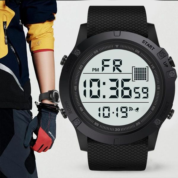 

led waterproof digital quartz fashion watch sport men's relojes hombre vintage masculino erkek kol saa 2019, Slivery;brown