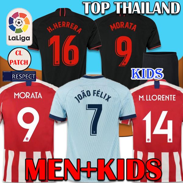 

19 20 JOÃO FÉLIX Atletico de Madrid Soccer Jerseys 2019 2020 LLORENTE camiseta de fútbol football soccer shirt kits jerseys JOAO FELIX