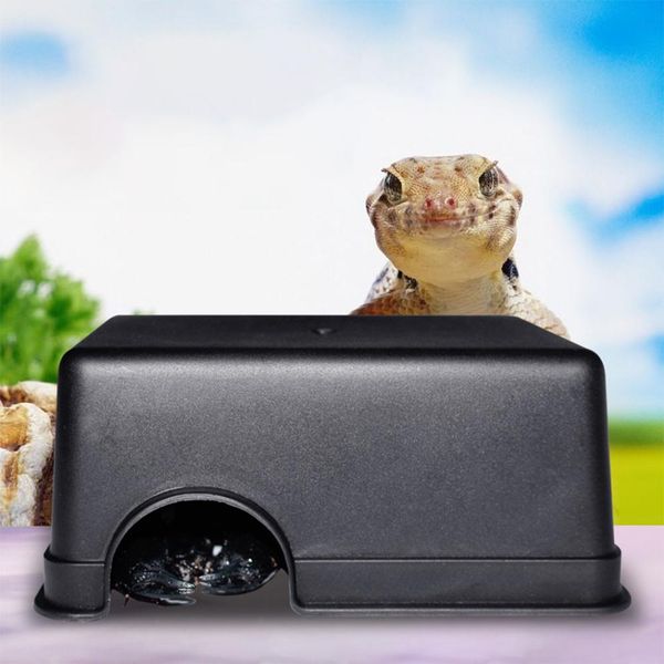 

asypets small reptiles pets toys gecko snake shelter house food water bowl cave climbing box