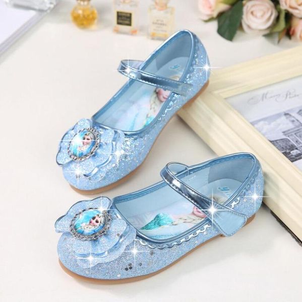 

kids girls wedding dress shoes children princess shoes bowtie purple pink blue leather for girls casual flat, Black;red