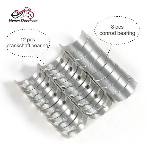 

motorcycle engine parts connecting rod and crankshaft tile main bearing for yamaha fzr 250 1986-1989 std +25 +50 +75 +100 #d