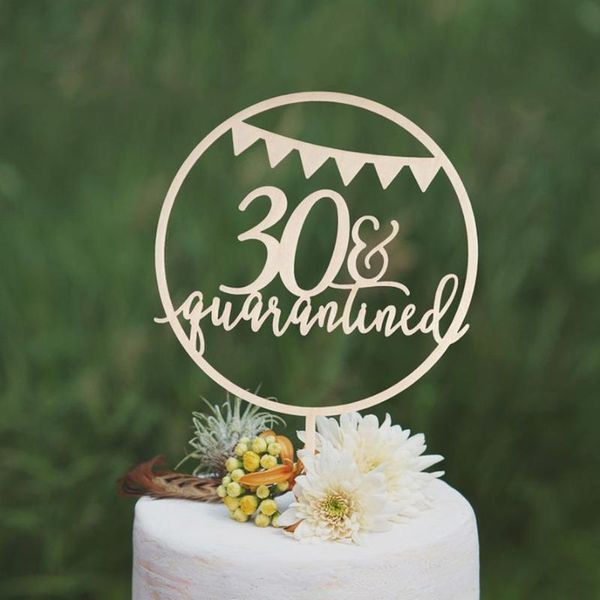 

happy quarantined birthday cake er, personalized quarantined birthday cake er, 30th 40th custom text er