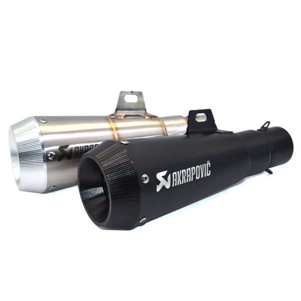 

51mm universal motorcycle exhaust pipe muffler for gsr 600 cb650f gsxr750 cbr500rr zx6r er6n slip-on tail pipe left/right