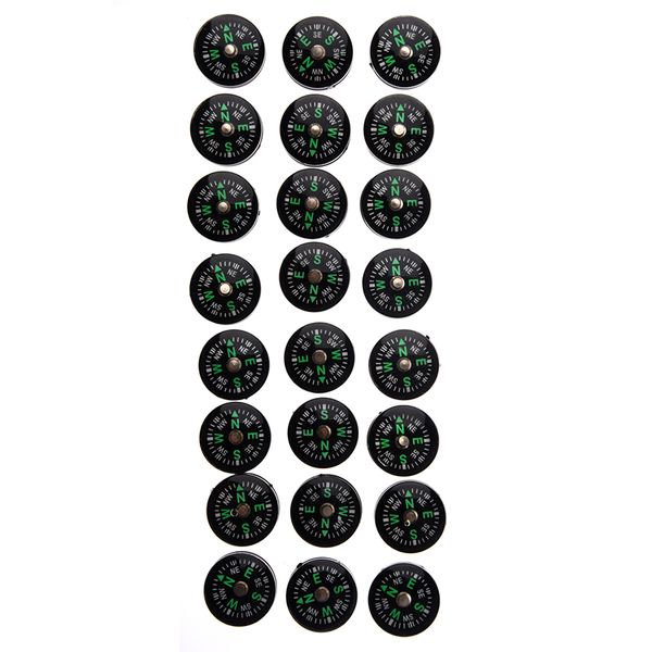 

wholesale lot 24pcs 20mm small mini compasses for survival kit