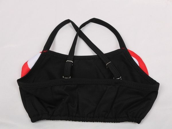 

2020 micky print swimsuit girls two piece swimwear kids bandage swim wear children bathing suit bikini set outfits for girl children's