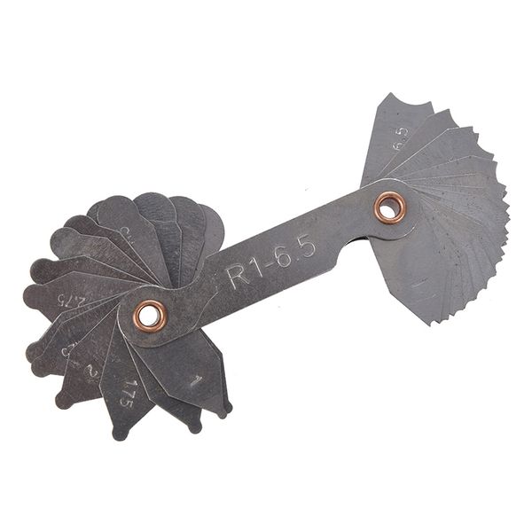 

r1-6.5mm pocket measure tool 32 leaves radius gauge gage
