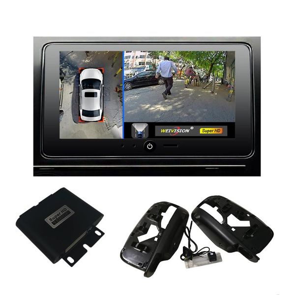 

1080p bird view surround system panoramic view, all round view camera system with car dvr for koleos kadjar