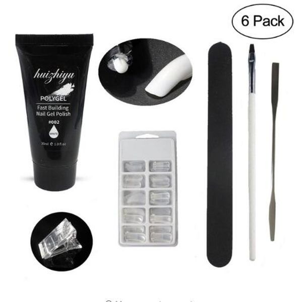 

diy nail art set lasting nail gel polish acrylic nail kit double-end nails tools pusher dead skin varnish manicure tools set