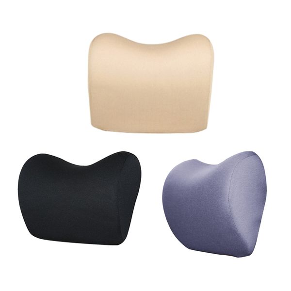 

car headrest neck pillow for seat chair in auto memory foam cotton mesh cushion fabric cover soft head rest travel support