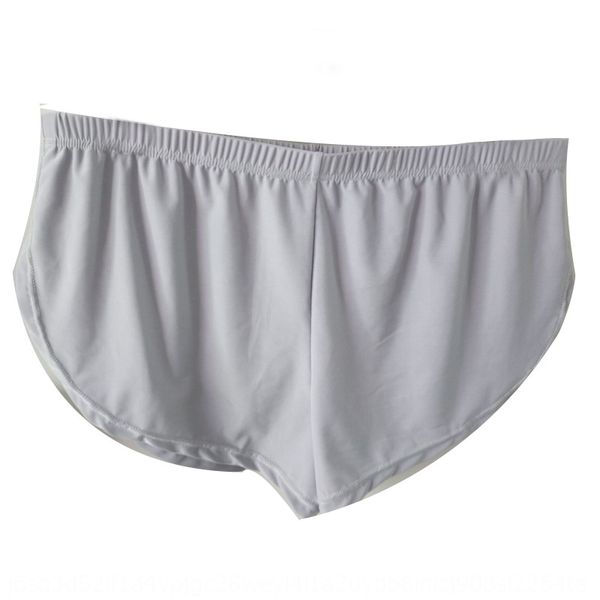

men's underwear ice silk aro pants comfortable split casual underwear shorts and shorts, Black;white