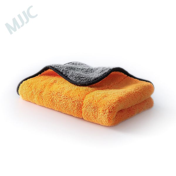 

mjjc 45x38cm orange microfiber towel ultra absorbancy car wash cloth 840gsm microfiber drying towel car waxing polishing